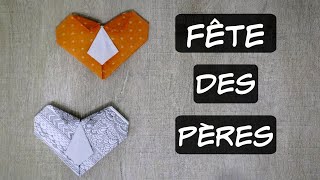 Origami CoeurChemise Fête des Pères [upl. by Dolf]