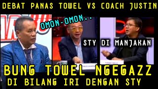 JELANG LAGA KORSEL VS TIMNAS U23 DI PANDU HOTMAN PARISCOACH JUSTIN DEBAT PANAS DENGAN BUNG TOWEL [upl. by Gresham]