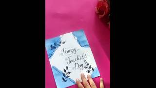 Aesthetic teachers day card idea✨Teachers day simple card or gift💕subscribe teachersday [upl. by Tabbie412]