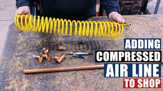 Adding Compressed Air Line To Shop  JIMBOS GARAGE [upl. by Swift]