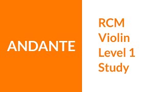 RCM Level 1 Study Andante [upl. by Jyoti]