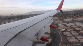 Southwest Airlines Flight 548 Boeing 737800 Landing Las Vegas NV coming from Phoenix AZ RWY 25L [upl. by Agle]