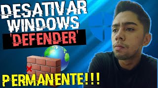 COMO DESATIVAR WINDOWS DEFENDER PERMANENTE 2021 [upl. by Hadihsar]