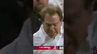 nick saban watching bama get upset [upl. by Tudor764]