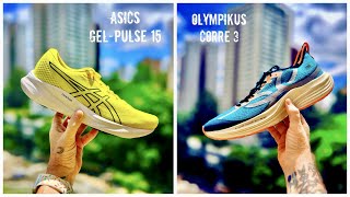 REVIEW ESPECIAL ASICS GELPULSE 15 VS OLYMPIKUS CORRE 3 [upl. by Anaig]