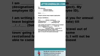 Annual Leave Request Application for School [upl. by Hy]