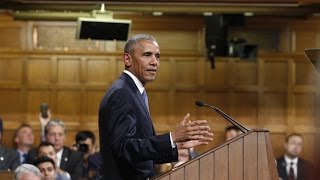 Prime Minister Trudeau and President Obama deliver addresses to Parliament [upl. by Ner]