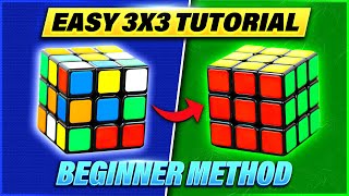 How to Solve a 3x3x3 Rubiks Cube Easiest Tutorial for Beginners High Quality [upl. by Noby950]