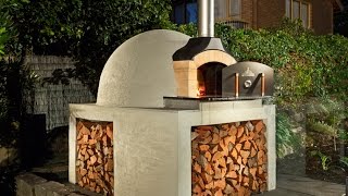 How to Build our Wood Fired Brick Pizza Oven Kit [upl. by Ahsinot]