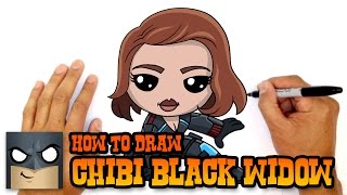 How to Draw Black Widow  The Avengers [upl. by Corydon]