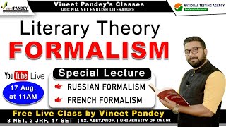 Formalism Russian Formalism and French Formalism LITERARY THEORY FREE LIVE LECTURE [upl. by Beth]