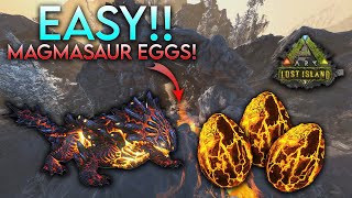 Magmasaur Locations on Lost Island map UPDATE  Ark Survival Evolved [upl. by Aicilyt]