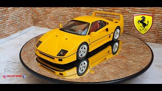 118 Gt Spirit Ferrari F40 Yellow GT839 [upl. by Elleinaj]