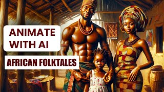 How to Create AFRICAN folktales Story Videos for FREE  Animated African folktales 2024 [upl. by Enyawud]