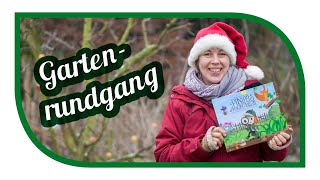 Gartenrundgang Dezember vor Weihnachten 🌟 mit Gewinnspiel 🎄 Kinderbuch Pinipa [upl. by Elocn145]