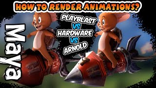 How to Render Animations in Maya [upl. by Odrareg]