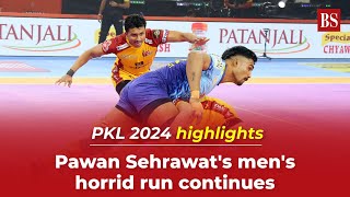 Pro Kabaddi League 2024 Maninders Bengal Warriors beat Sehrawats Telugu Titans  PKL highlights [upl. by Puto]