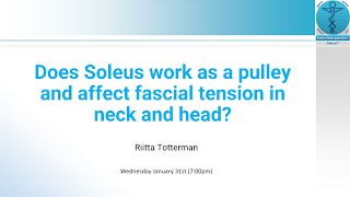 Does soleus work as a pulley and affect fascial tension in neck and head [upl. by Zelda128]