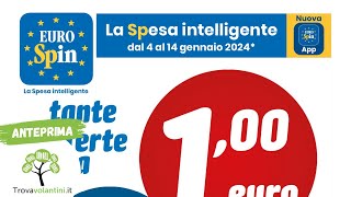 VOLANTINO EUROSPIN dal 4 al 14 gennaio 2024 anteprima [upl. by Nossila]