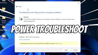 How to Run Power Troubleshooter in Windows 11 [upl. by Maite]