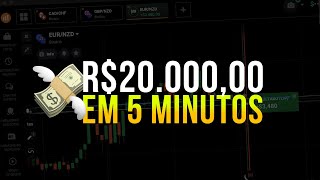 IQ OPTION  LUCRANDO R2000000 EM 5 MINUTOS ENSINEI TUDO [upl. by Sherilyn]