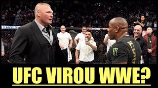 Daniel Cormier Vs Brock Lesnar o UFC virou WWE [upl. by Naitsabes]