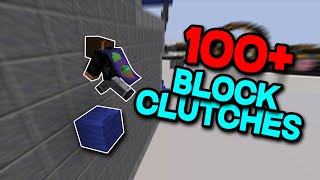 Bedwars block clutch montage 100 Clutches [upl. by Eetse]