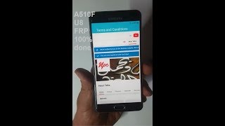 FRP bypass latest security without PC A510F U8 تجاوز حساب غوغل اخر حماية بدون حاسوب [upl. by Carrissa]