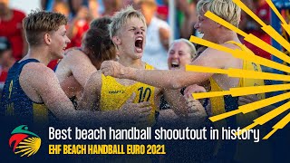 Best beach handball shooutout in history  Beach Handball Euro 2021 [upl. by Goto257]