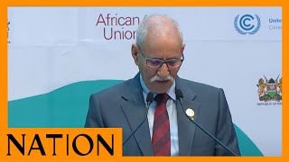 Sahrawi Arab Democratic Republic President Brahim Ghalis speech at Africa Climate Summit [upl. by Norb541]