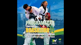 2809  Quadra 01  Campeonato Brasileiro de ParaTaekwondo e Poomsae [upl. by Nytsua]