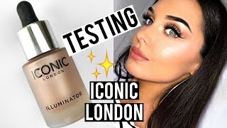 TESTING ICONIC LONDON ILLUMINATOR DROPS REVIEW amp FIRST IMPRESSIONS  KatesBeautyStation [upl. by Kathlene]