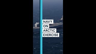 HMS Prince of Wales on largest Arctic exercise in 30 years Shorts [upl. by Ahsinnek]