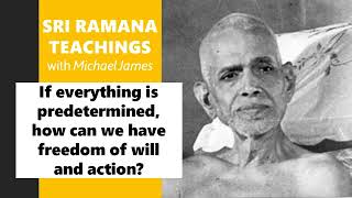 20240210 Ramana UK If everything is predetermined how can we have freedom of will and action [upl. by Ominoreg]