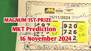 16 November 2024 Magnum 4d 786 Magnum Toto Damacai Magnum 4d Prediction Mkt Chart [upl. by Wrand]