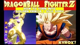 Dragon Ball FighterZ How to turn into Golden Frieza  SSJ3 Goku Trial Battles [upl. by Ellegna]