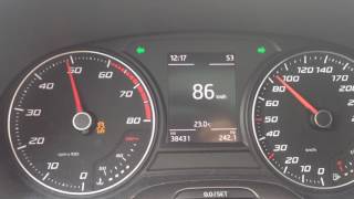 Seat Leon 12 TSI 105 hp DSG7 2014 0140 acceleration [upl. by Ahseram]