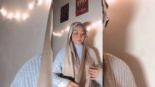 SHAWL TUTORIAL  ikat belakang pinless labuh [upl. by Madai]