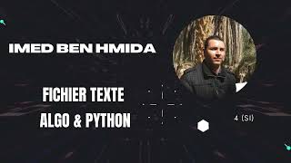 Fichier texte Algo amp Python [upl. by Akeimahs]