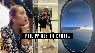 My First Flight from Philippines to Canada [upl. by Nylirehc]