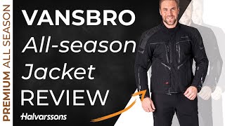 Halvarssons Vansbro  Allseason laminate ventilated motorcycle jacket [upl. by Aztirak]