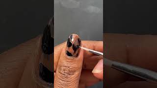 Tortoise shell Nail Art using regular nail polish not gel polish [upl. by Aicitan]