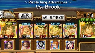 PKA Brook level 199 no new units accessible fully boosted OPTC Pirate King Adventures [upl. by Dysart326]