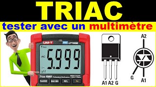 Comment tester un triac avec un multimètre électronique  How to test a triac with a multimeter [upl. by Gerianne]