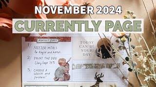 November 2024 Currently Page Plan With Me  Classic Happy Planner [upl. by Magen548]