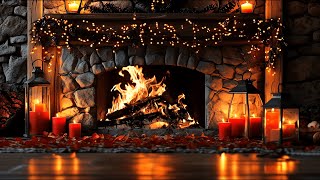 Relaxing Fireplace with Burning Logs and Crackling Sound in Cozy Ambience for Winter Warmth [upl. by Nylear235]