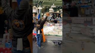 The Tattooed Traveler Throws A Fish at PIKE PLACE MARKET In SEATTLE 🐟 [upl. by Janeczka]