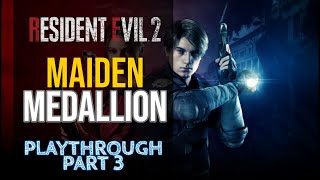 Resident Evil 2 2019  Leon Gameplay Walkthrough  Maiden Medallion [upl. by Goldarina249]