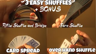 3 Card Shuffles You NEED To Know  Bonus [upl. by Airb]