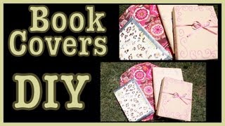 DIY Book Covers  Ideas amp How To Decorate Them [upl. by Necila]